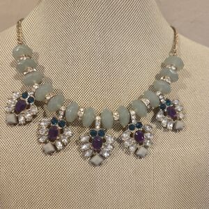 Elegant Multi-Color Statement Necklace